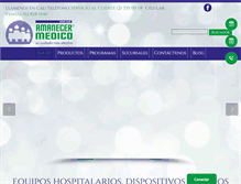 Tablet Screenshot of amanecermedico.com